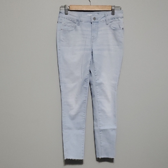 Old Navy Jeans Womens Size 2 Petite 2p Light Blue Super Skinny Rockstar - Picture 1 of 14